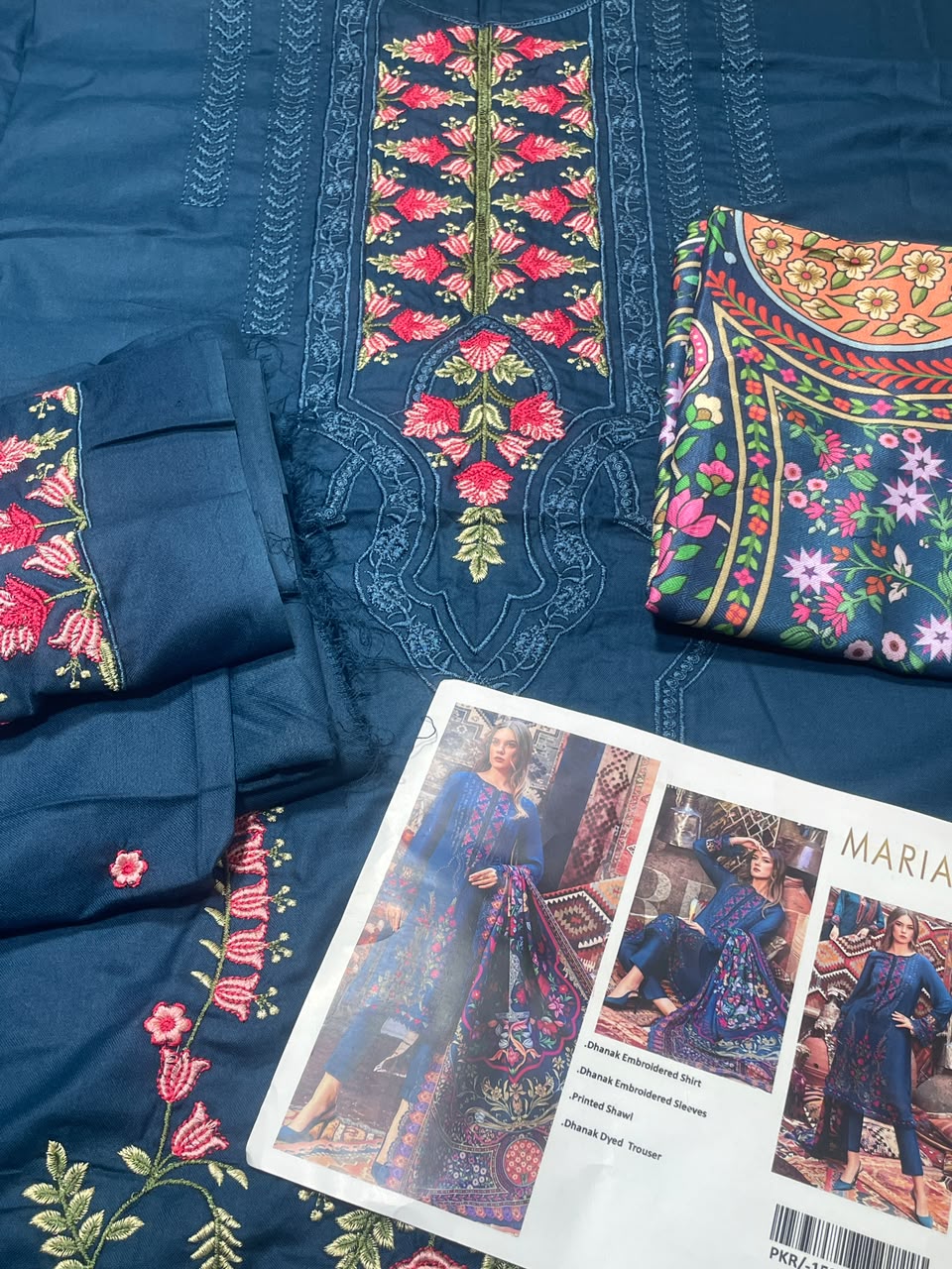 DHANAK EMBROIDERED 3 PIECE ARTICLE