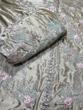 EMBROIDERED WEDDING 2 PIECE SILK ARTICLE