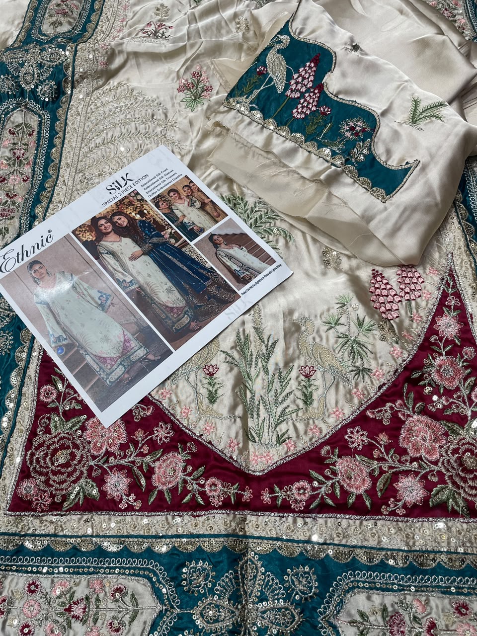 ETHNIC SILK EMBROIDERED 2 PIECE ARTICLE