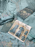 IZNIK EMBROIDERED SILK 3 PIECE ARTICLE