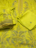 DHANAK EMBROIDERED 3 PIECE ARTICLE