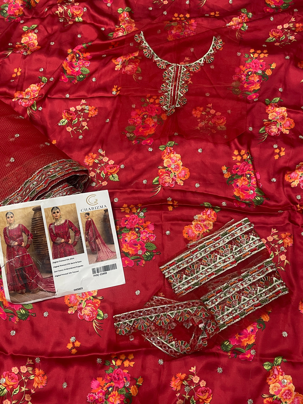 CHARIZMA PRINTED SILK 3 PIECE ARTICLE
