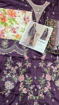 ETHNIC EMBROIDERED 3 PIECE SILK ARTICLE