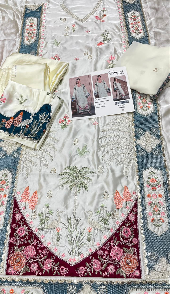 ETHNIC SILK KAFTAAN 3 PIECE ARTICLE