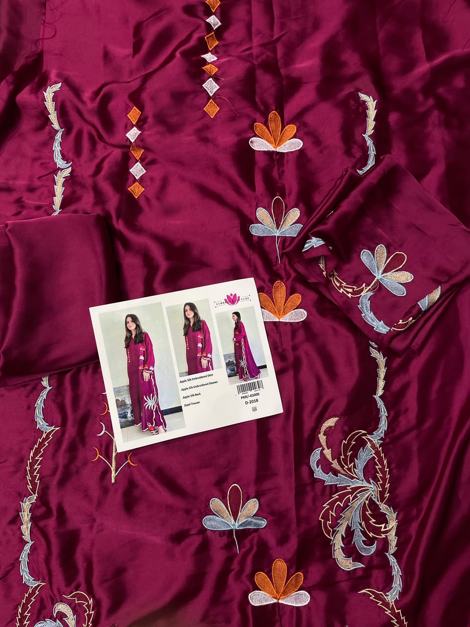 SILK EMBROIDERED MOST TRENDING ARTICLE