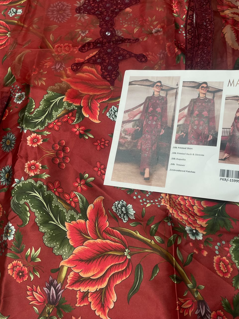 MARIA.B SILK PRINTED 3 PIECE ARTICLE