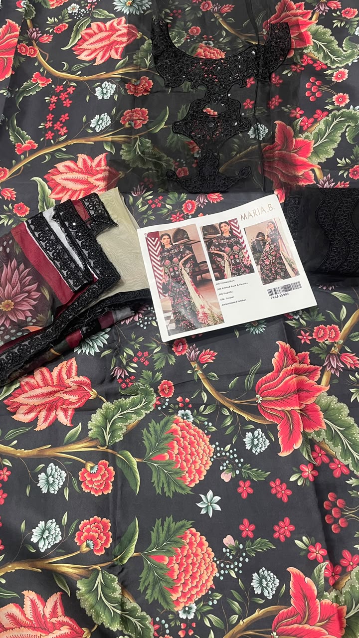 MARIA.B SILK PRINTED 3 PIECE ARTICLE