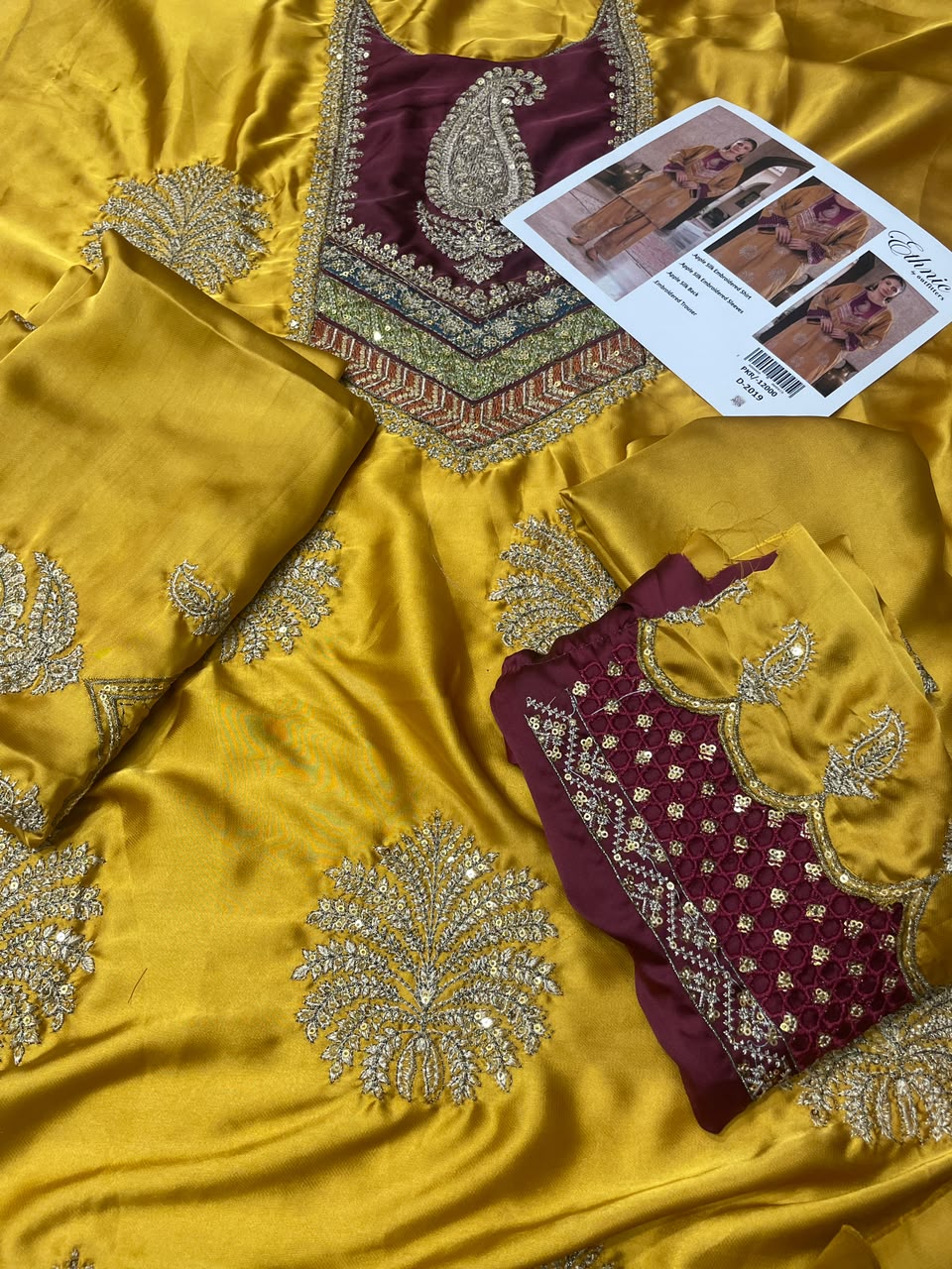 ETHNIC SILK EMBROIDERED 2 PIECE ARTICLE