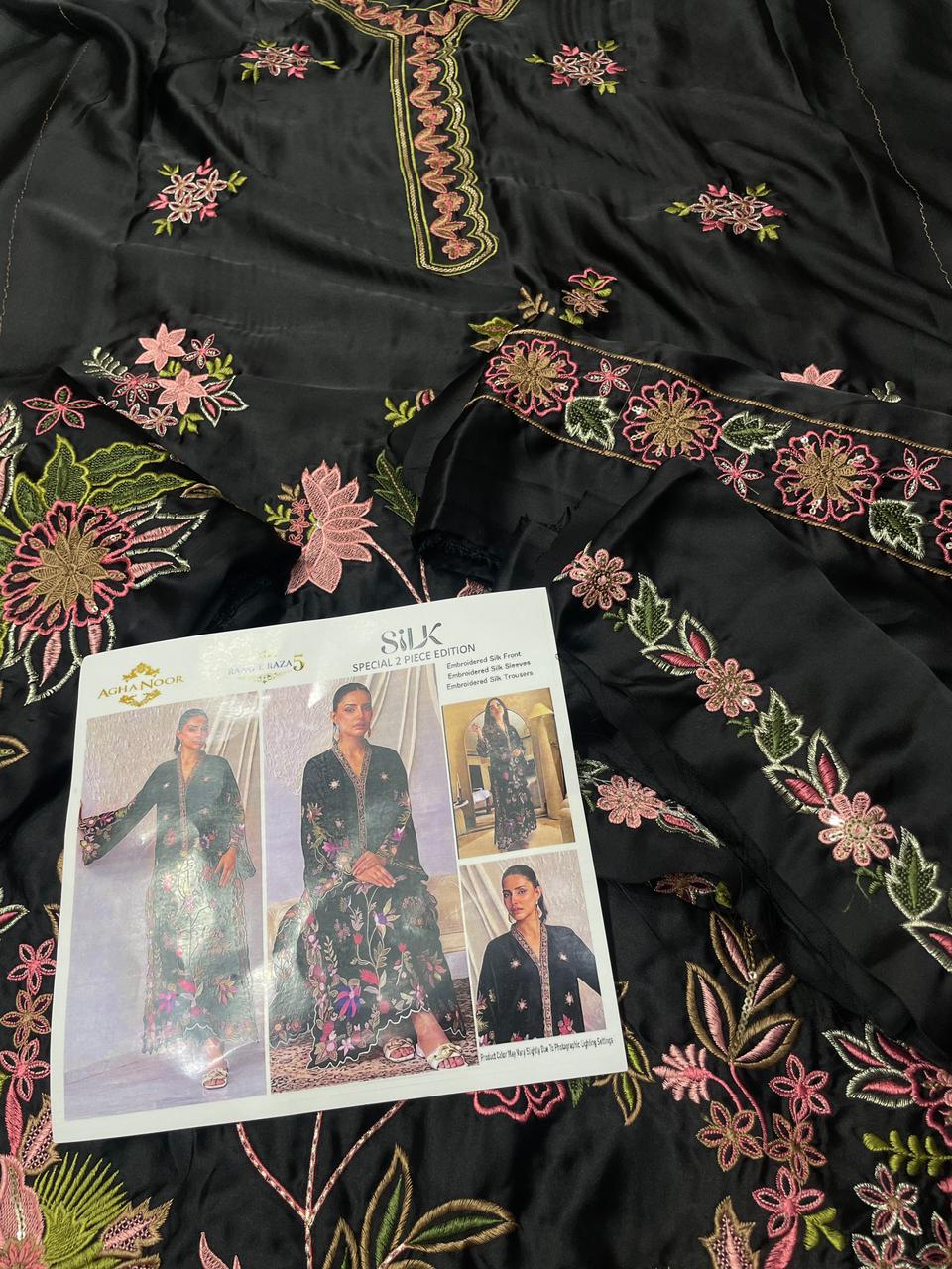 ETHNIC SILK EMBROIDERED 2 PIECE KAFTAAN