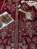 ETHNIC EMBROIDERED 2 PIECE SILK DRESS