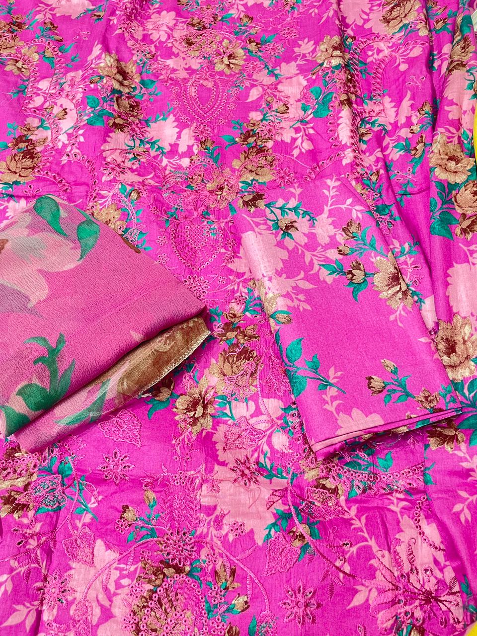 LAWN EMBROIDERED 3 PIECE ARTICLE