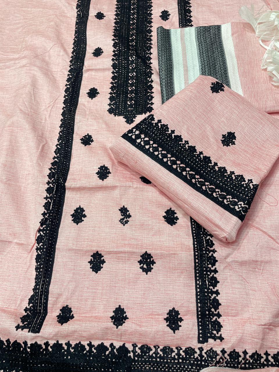 SHAMRAY KHADDAR 3 PIECE EMBROIDERED ARTICLE