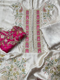ETHNIC SILK EMBROIDERED 2 PIECE KAFTAN