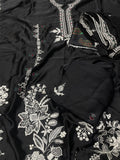ETHNIC EMBROIDERED SILK 3 PIECE ARTICLE