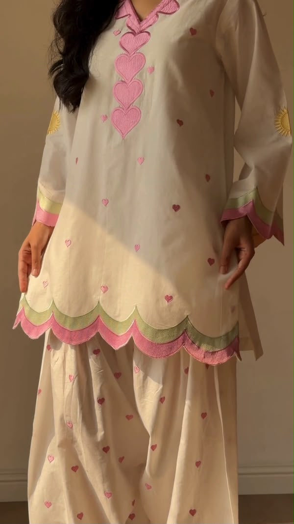 LAAM MOST TRENDING 3 PIECE SILK EMBROIDERED ARTICLE