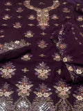 PURE CHIFFON EMBROIDERED 3 PIECE ARTICLE